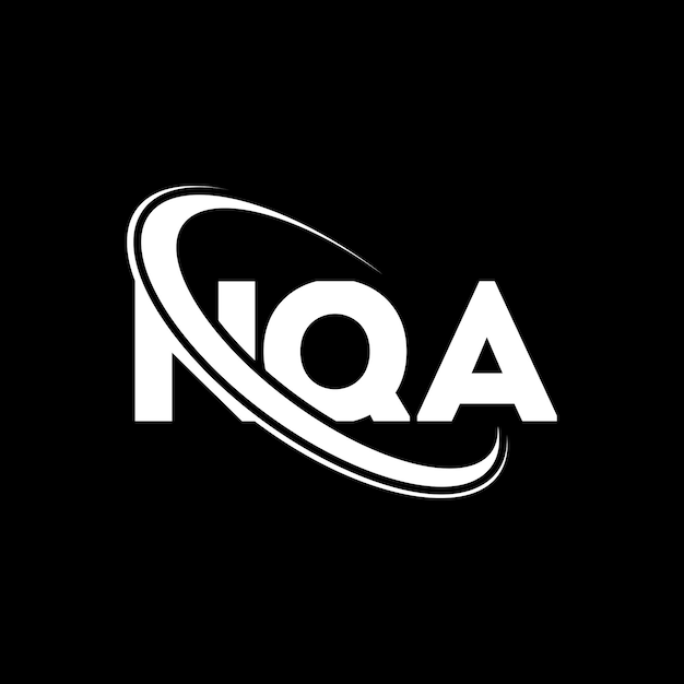NQA logotipo NQA letra NQA diseño de letra logotipo Iniciales NQA Logotipo vinculado con círculo y mayúscula logotipo monograma NQA tipografía para negocios de tecnología y marca inmobiliaria