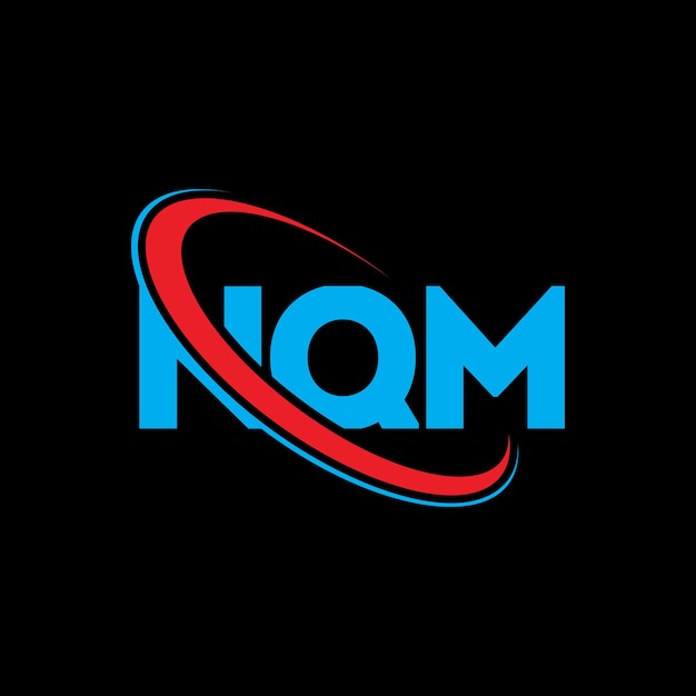 NQM logotipo NQM letra NQM diseño de logotipo de letra Iniciales NQM Logotipo vinculado con círculo y mayúscula logotipo monograma NQM tipografía para negocios de tecnología y marca inmobiliaria