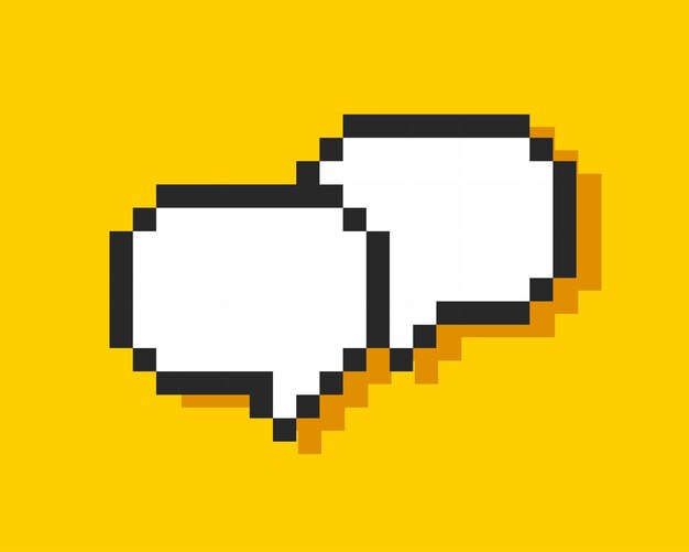 Nube de 8 bits para el texto