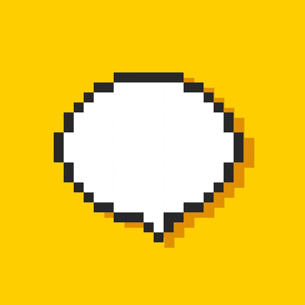 Nube de 8 bits para el texto
