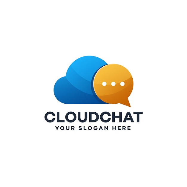 Nube Chat Internet Comunicación Almacenamiento Logotipo