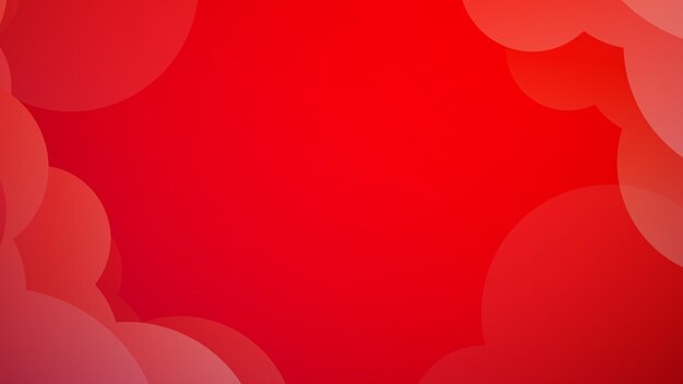 Nube de círculo abstracto fondo vectorial rojo