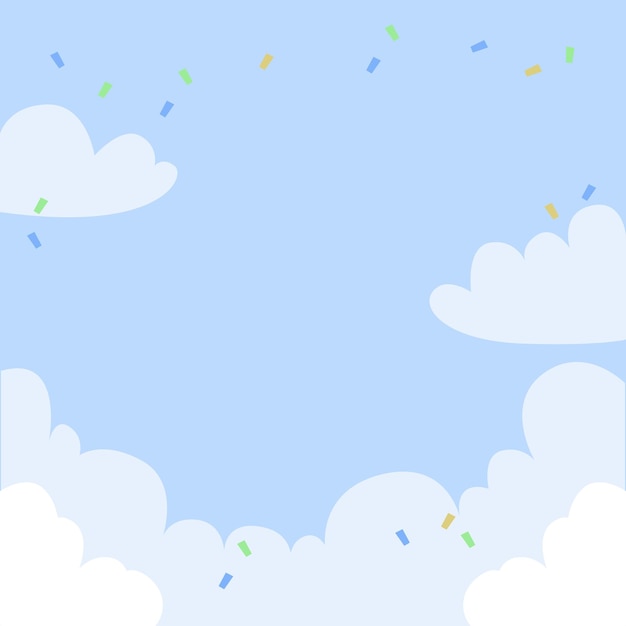 Nube Estrellas Fondo Lindo Diseño Simple