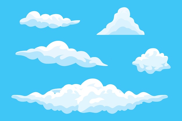 Nube Fondo Diseño Cielo Paisaje Ilustración Decoración Vector Banners Y Afiches