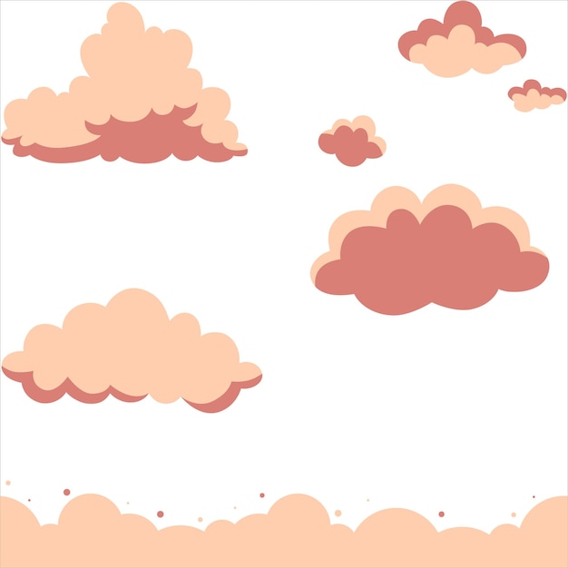 Vector nube de fondo