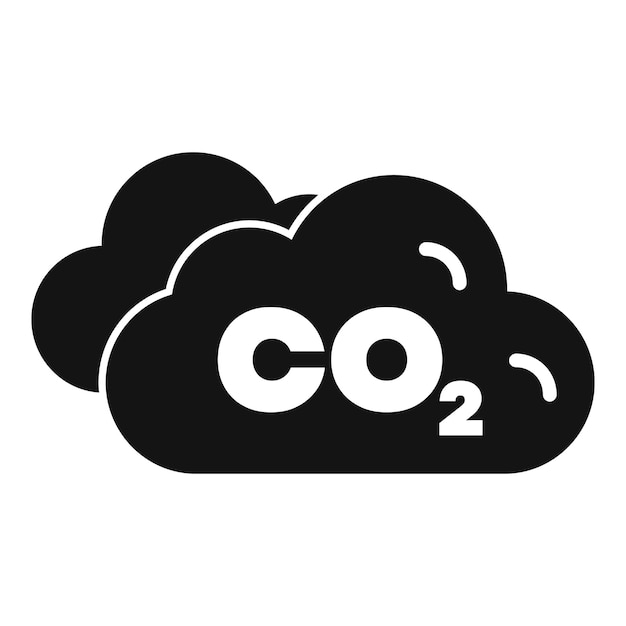 Nube negra que muestra el problema de la contaminación por CO2