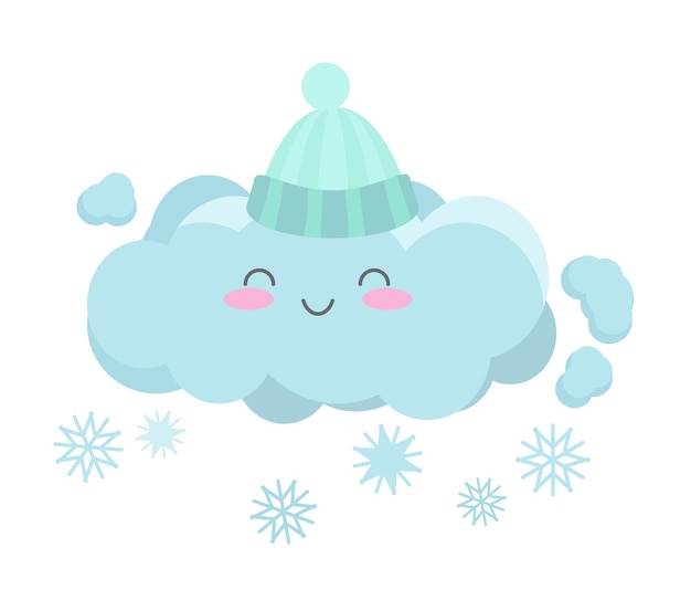 La nube de nieve sonriente