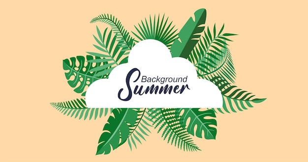 una nube con las palabras verano en ella
