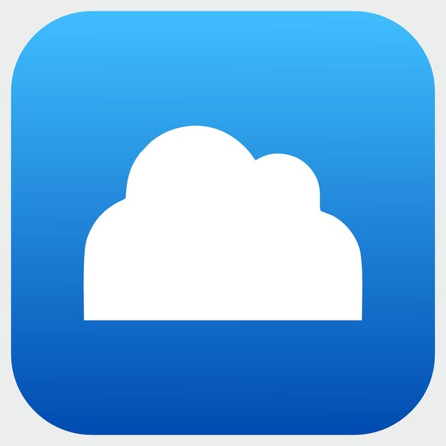 una nube que es azul y blanca