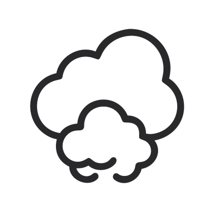 Vector una nube que podamos relacionar con suabidad algodon icon