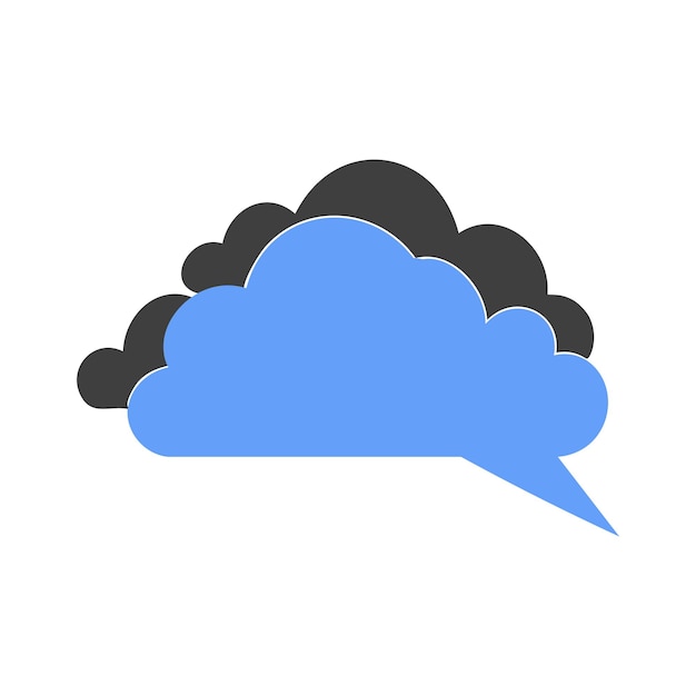 Nube suave y esponjosa para el texto