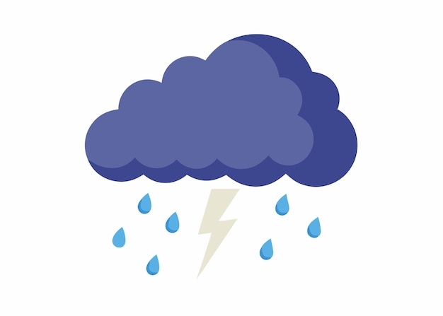 Nube tormentosa con lluvia y relámpagos