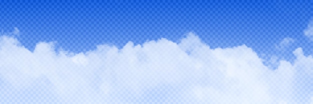 Nube vectorial sobre un fondo transparente