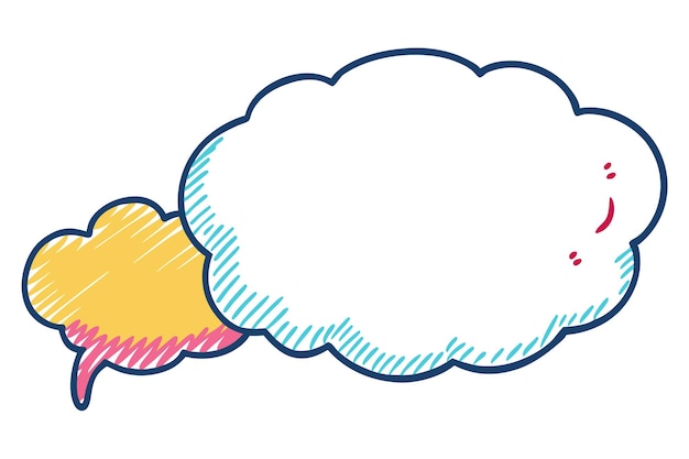 Nubes de burbujas de habla