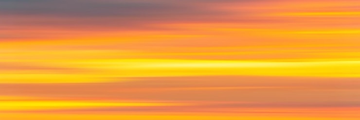 Vector nubes del cielo al atardecer, imagen panorámica, fondo vectorial