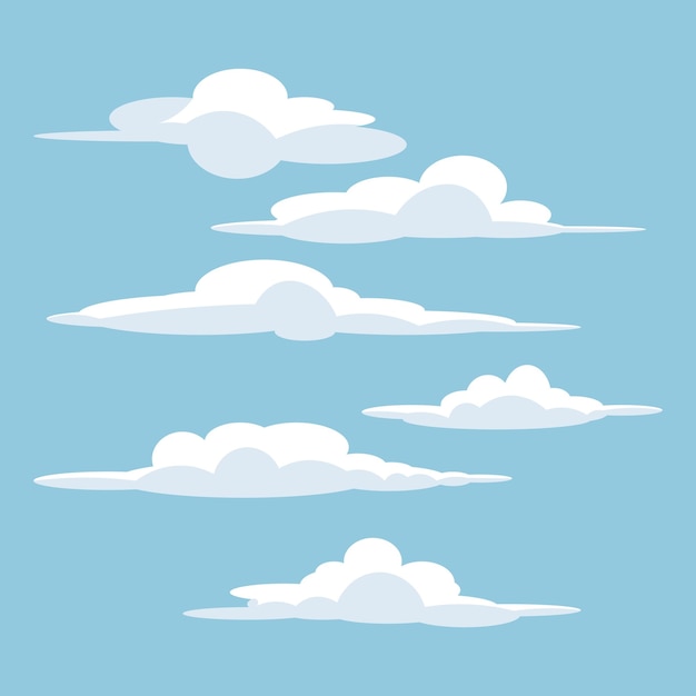 nubes en el cielo con unas pocas nubes