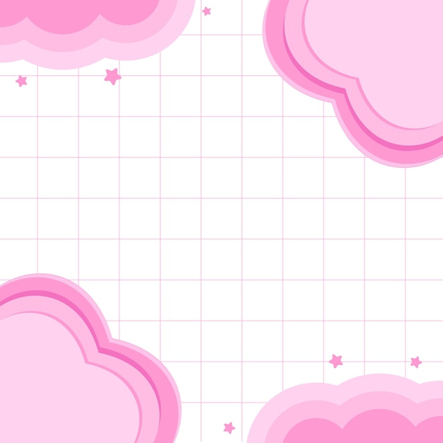 Nubes de fondo rosado pastel