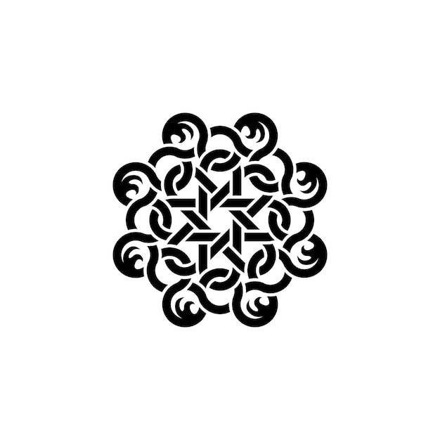 Nudos celtas estilizados antiguos tatuajes irlandeses patrones geométricos recientes ilustraciones celtas vectoriales