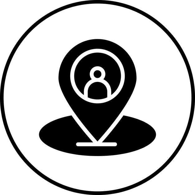 Nuestra imagen vectorial del icono de ubicación se puede utilizar para Contacte con nosotros