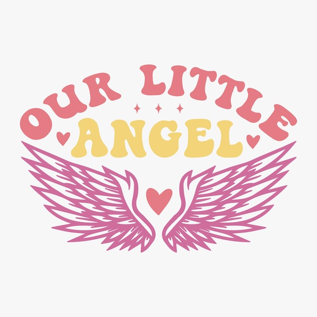 Nuestra pequeña camiseta retro de ángel