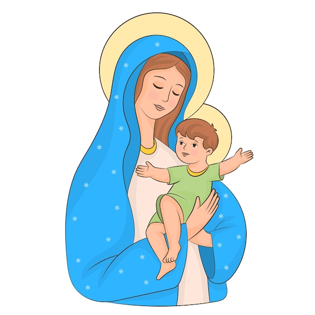 Vector nuestra señora de la inmaculada concepción