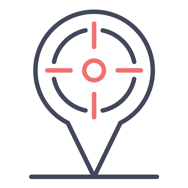 Nuestro estilo de ilustración vectorial de ubicación