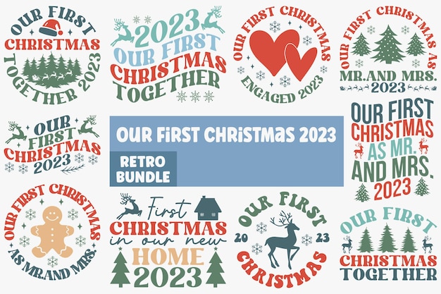 Nuestro primer diseño de camiseta retro de Navidad 2023