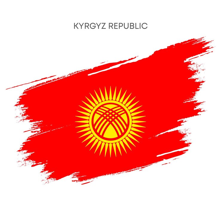 La nueva bandera de Kirguistán 2024