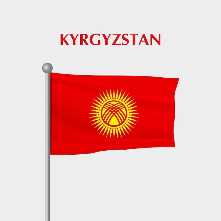 La nueva bandera de Kirguistán 2024