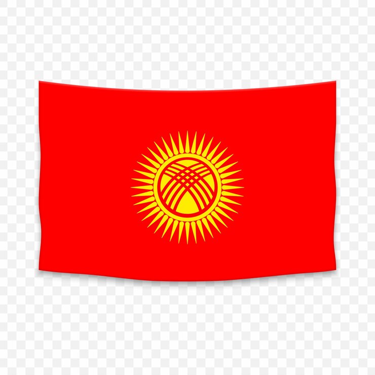 La nueva bandera de la República de Kirguistán
