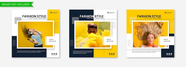 nueva colección moda estilo banner instagram post feed