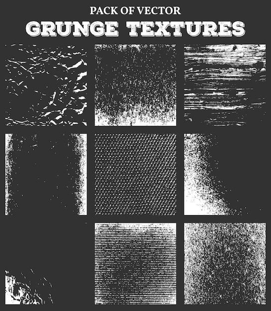 Nueva colección de texturas grungy vectoriales
