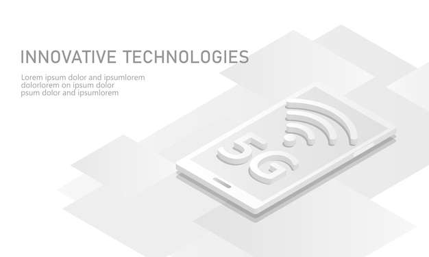 Nueva conexión wifi a internet inalámbrica 5G.