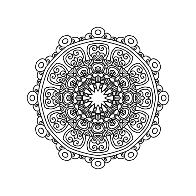 La nueva ilustración vectorial del arte del mandala