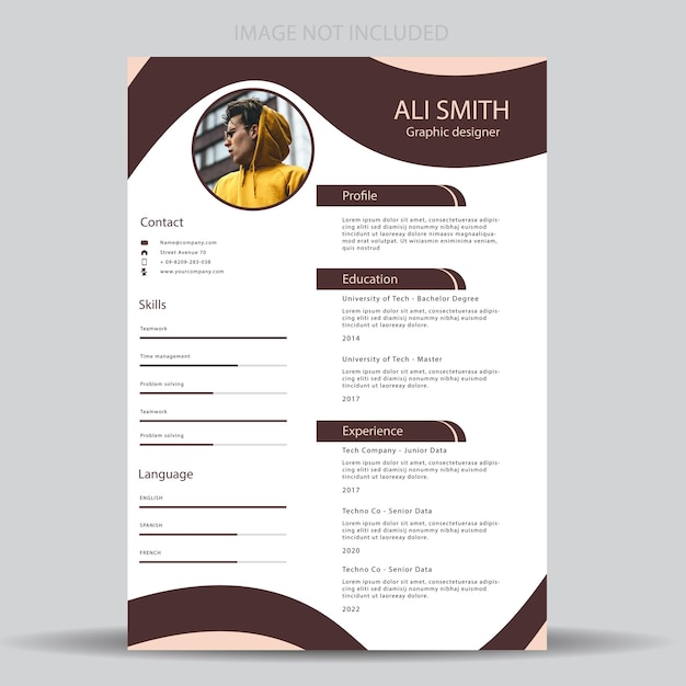 nueva plantilla de curriculum vitae cv