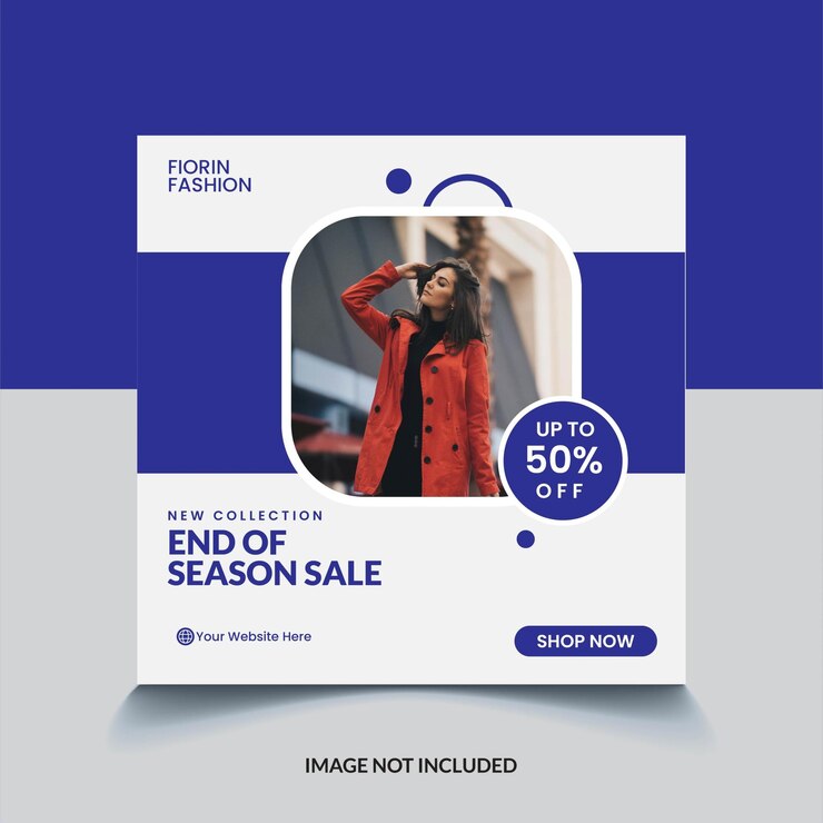 Nueva plantilla de publicación de ventas de moda en las redes sociales