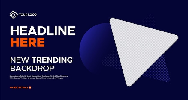 Nueva tendencia Presentación de negocios Diapositivas Fondo plantilla Forma geométrica Banner web de negocios corporativos Diseños innovadores y telón de fondo creativo para diapositivas de encabezado Flier portada de invitación