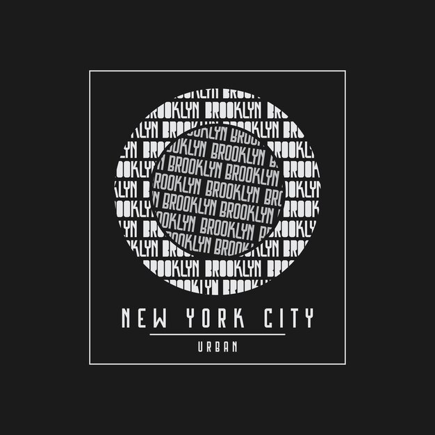 Vector nueva york brooklyn elegante camiseta y ropa diseño abstracto vector impresión tipografía cartel