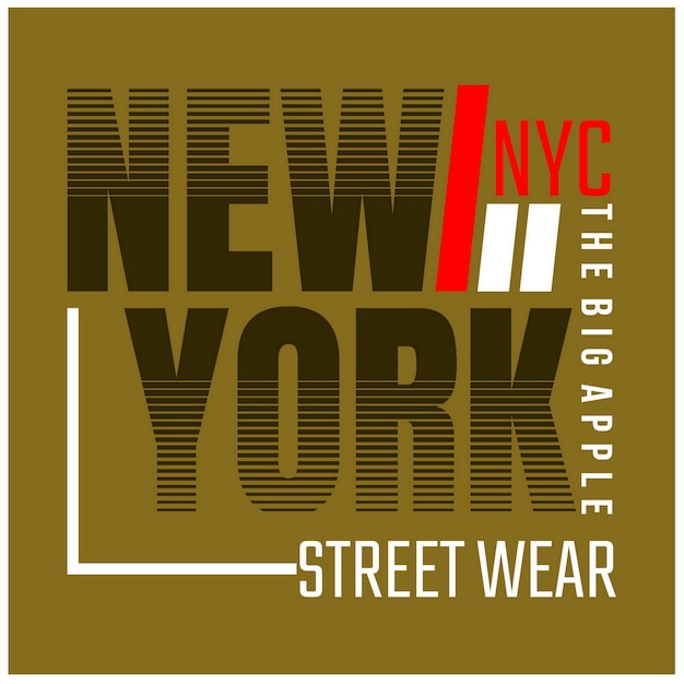 Nueva york NYC Diseño de tipografía vintage en ropa de camiseta de ilustración vectorial y otros usos