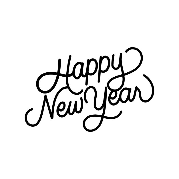 Nuevo año 2025 Diseño de tipografía gráfica
