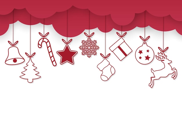 nuevo año concepto de Navidad fondo tarjetas de felicitación de Navidad plantilla de diseño para el sitio web