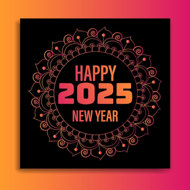 nuevo año de plantilla de redes sociales y diseño de banners
