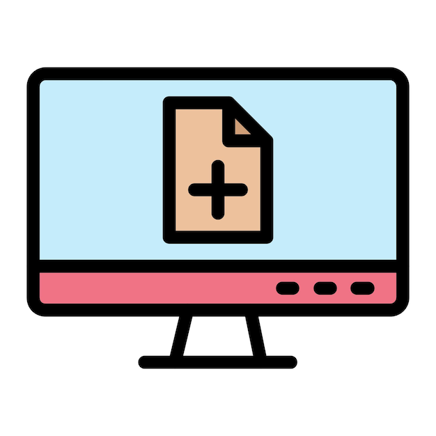 Nuevo archivo Ilustración de diseño de íconos vectoriales