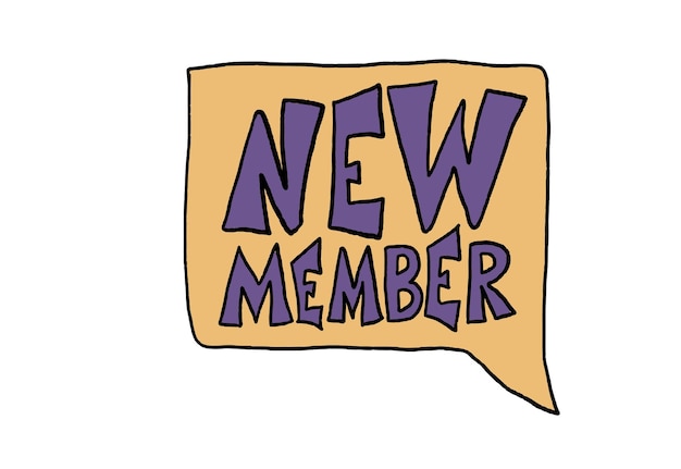 Nuevo concepto de cotización de miembros Ilustración vectorial