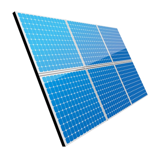 Nuevo concepto de energía design.vector panel solar dibujado.