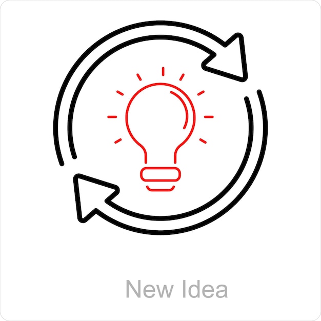 Nuevo concepto de idea e icono de idea