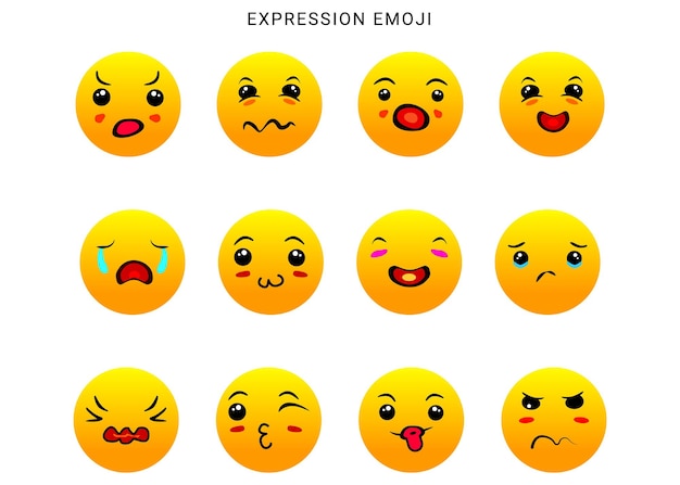 Nuevo conjunto de emojis de expresión