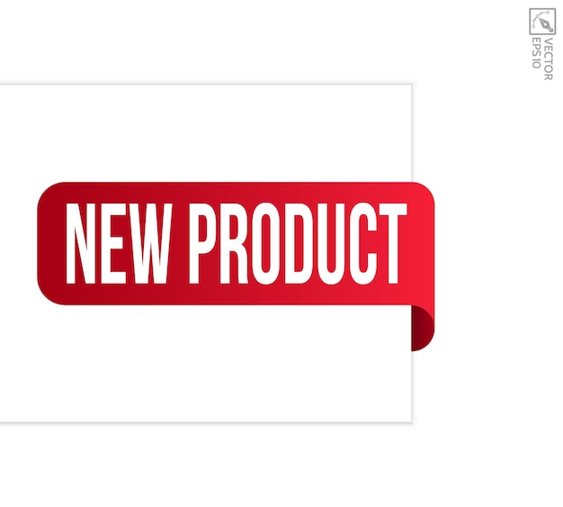 Nuevo diseño de banner de producto Nuevo icono de producto Ilustración vectorial de estilo plano