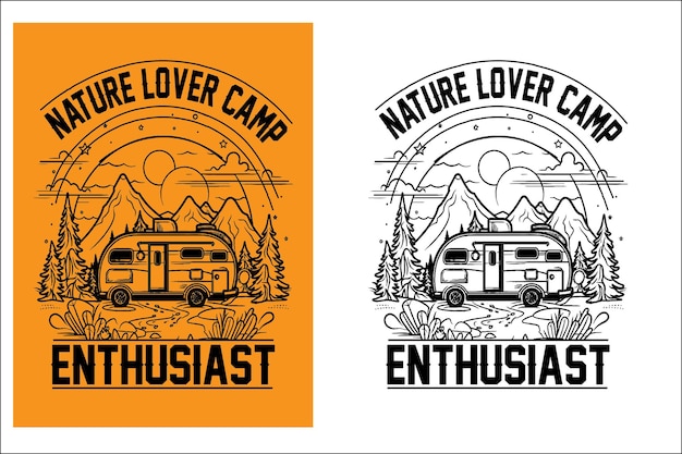 Nuevo diseño creativo de camisetas de campamento ideas de diseño de camisas de campamento divertidas