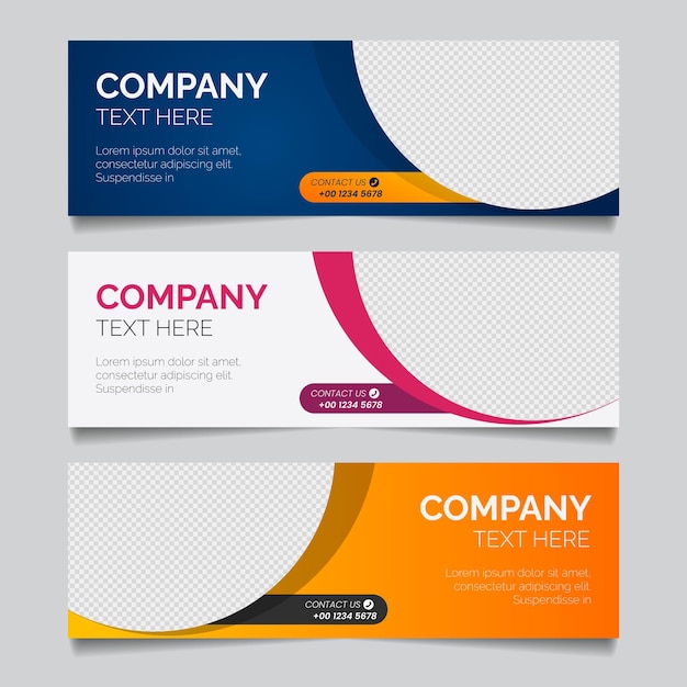Nuevo diseño creativo de portada o banner corporativo